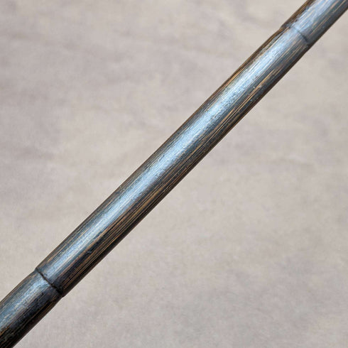 1912 British Antique Gentleman's Lightweight Walking Stick with Curved Handle 91cm