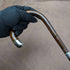 1912 British Antique Gentleman's Lightweight Walking Stick with Curved Handle 91cm
