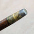 1890 British Antique Men's Walking Stick Pure Silver Derby Handle 92cm
