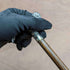1902 British Antique Ladies Cane Cane Sterling Silver Derby Handle 82cm