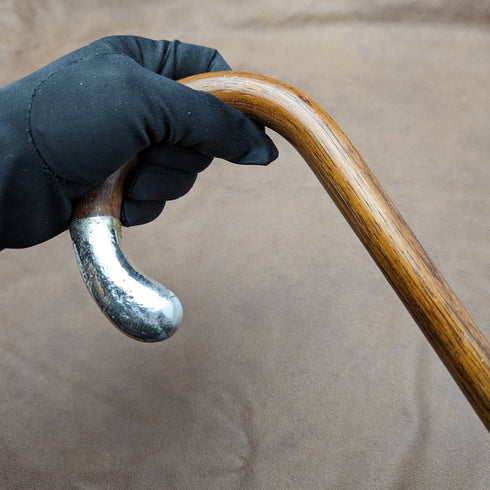 1928年 英国ヴィンテージ 紳士用ステッキ 杖 曲がりハンドル 78cm