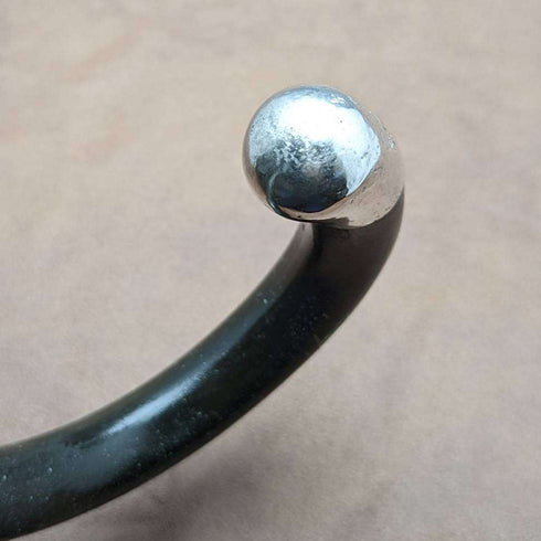 1922 British Antique Gentleman's Walking Stick with Curved Handle 92cm