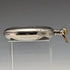 Swiss made antique Leonidas pocket watch flower sculpture silver side hunter case works well