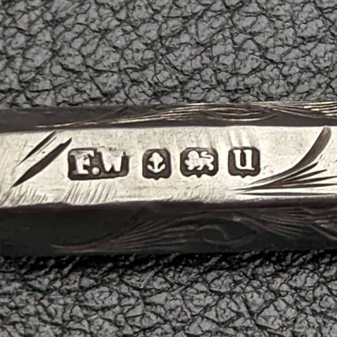 1919 年英國古董純銀筆筒 FRANCIS WEBB