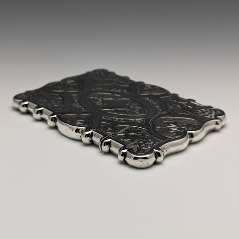 1871 年英國古董純銀名片夾 59 克 GEORGE UNITE