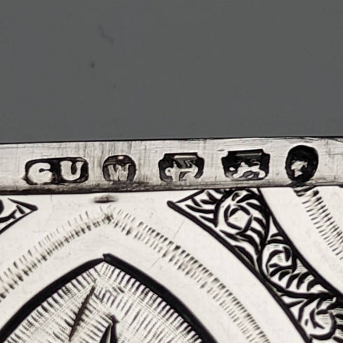 1871 年英國古董純銀名片夾 59 克 GEORGE UNITE