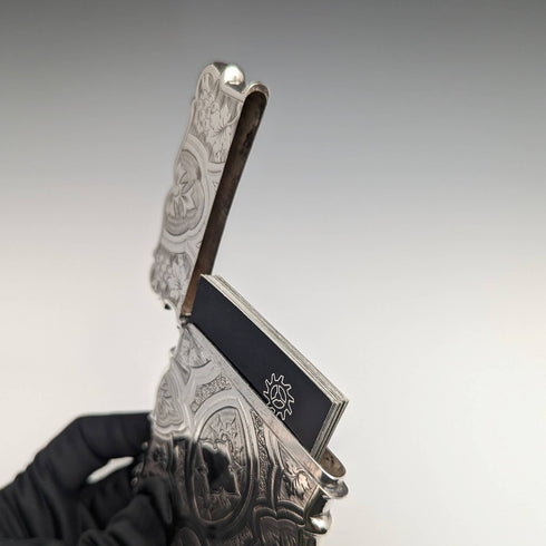 1871 年英國古董純銀名片夾 59 克 GEORGE UNITE