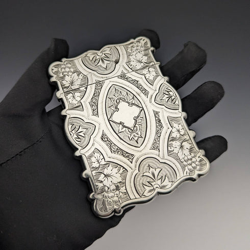 1871 年英國古董純銀名片夾 59 克 GEORGE UNITE