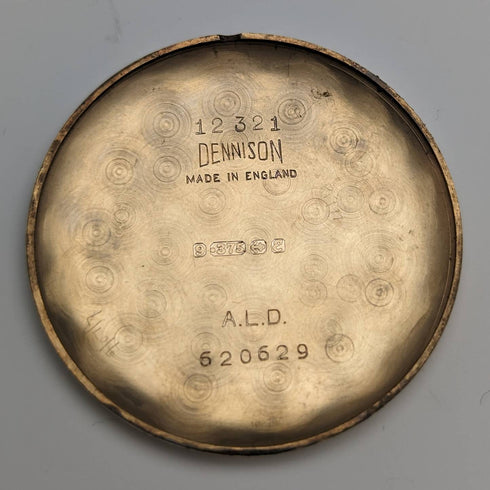 1954 British vintage Garrard K9 solid gold case men's watch works well