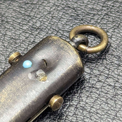 Antique Retractable Multi-Tool Pencil & Hook
