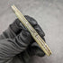 1912 British Antique White Pearl Shell Handle Pure Silver Blade Folding Pen Knife