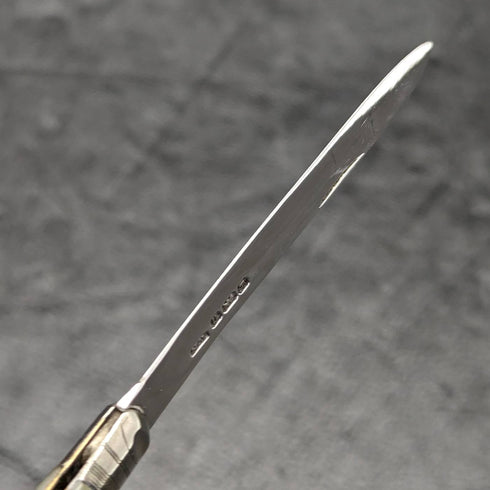 1912 年英國古董白珍珠貝殼手柄純銀刀片折疊筆刀