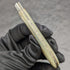 1902 British Antique White Pearl Shell Handle Pure Silver Engraving Blade Folding Pen Knife