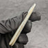 1890 British Antique White Pearl Shell Handle Pure Silver Blade Folding Pen Knife