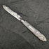 1910 British Antique White Pearl Shell Handle Pure Silver Engraving Blade Folding Pen Knife