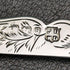 1910 British Antique White Pearl Shell Handle Pure Silver Engraving Blade Folding Pen Knife