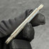 1916 British Antique White Pearl Shell Handle Pure Silver Engraving Blade Folding Pen Knife
