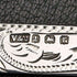 1916 British Antique White Pearl Shell Handle Pure Silver Engraving Blade Folding Pen Knife