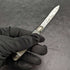 1916 British Antique White Pearl Shell Handle Pure Silver Engraving Blade Folding Pen Knife