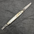 British Antique White Pearl Shell Handle Double Steel Blade Folding Knife