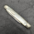 British Antique White Pearl Shell Handle Double Steel Blade Folding Knife