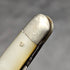 British Antique White Pearl Shell Handle Double Steel Blade Folding Knife