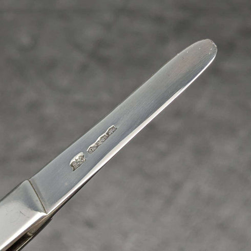 1936 British Vintage Sterling Silver Handle Stainless Blade Folding Knife