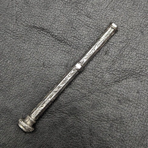 1896 年英國古董純銀自動鉛筆伸縮式 76-96 毫米魔術鉛筆