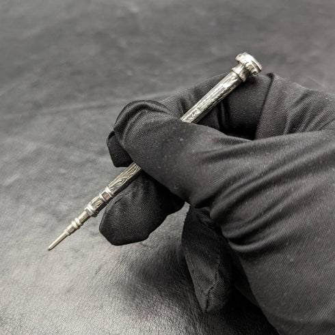 1896 年英國古董純銀自動鉛筆伸縮式 76-96 毫米魔術鉛筆