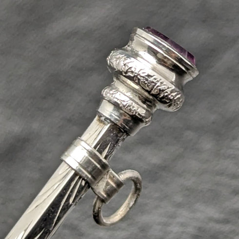 1908 年英國古董純銀自動鉛筆超小伸縮 40-55 毫米魔術鉛筆