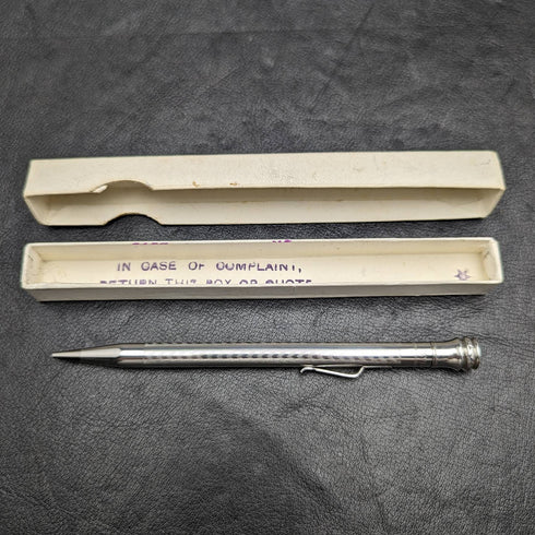 英國老式 Eversharp 鍍銀紙盒自動鉛筆