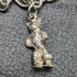 British vintage sterling silver charm bracelet 19g