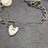 British vintage sterling silver charm bracelet 19g