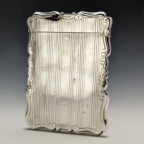 1853 年英國古董純銀名片夾 58 克 Nathaniel Mills