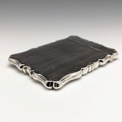 1853 年英國古董純銀名片夾 58 克 Nathaniel Mills