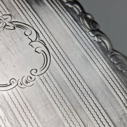 1853 年英國古董純銀名片夾 58 克 Nathaniel Mills