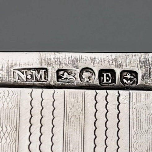 1853 年英國古董純銀名片夾 58 克 Nathaniel Mills