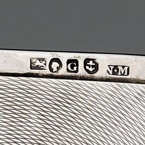 1855 年英國古董純銀名片夾 55 克 Nathaniel Mills