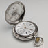Around 1907 Antique Longines pocket watch flower engraving silver side hunter case works well