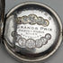 Around 1907 Antique Longines pocket watch flower engraving silver side hunter case works well