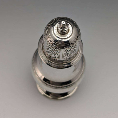 1946 British Vintage Sterling Silver Pepperette Seasoning Container