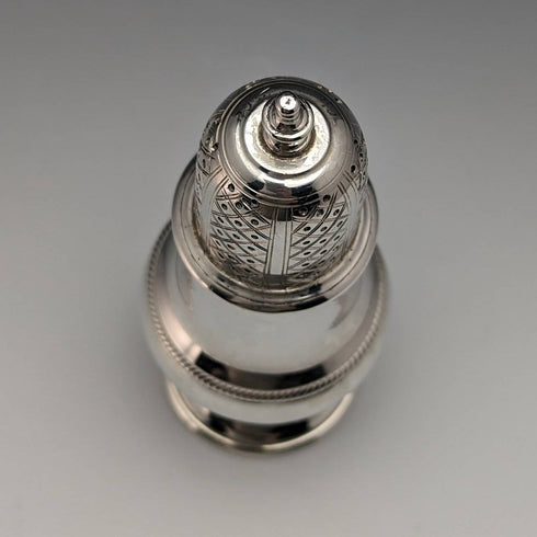1946 British Vintage Sterling Silver Pepperette Seasoning Container