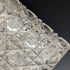 1896 British antique pure silver lid cut glass jar 300g