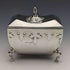 Caja de té de plata esterlina antigua británica de 1913, Walker and Hall