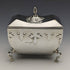1913 British Antique Sterling Silver Tea Caddy Box Walker and Hall