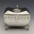 Caja de té de plata esterlina antigua británica de 1913, Walker and Hall