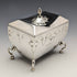 Caja de té de plata esterlina antigua británica de 1913, Walker and Hall