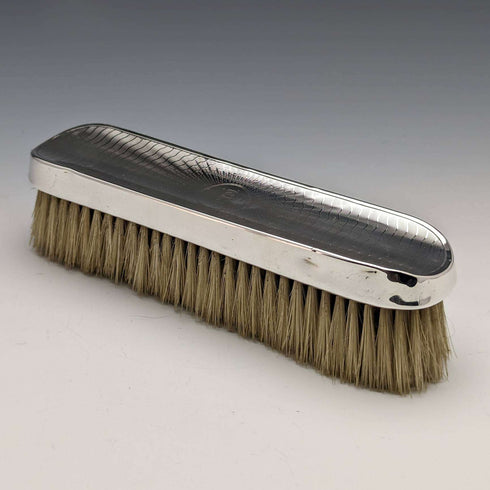 Around 1920 British Antique Sterling Silver Handle Brush Set of 3 Charles Henry Dumenil