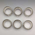 Set of 6 British Vintage Silver Plated Napkin Rings