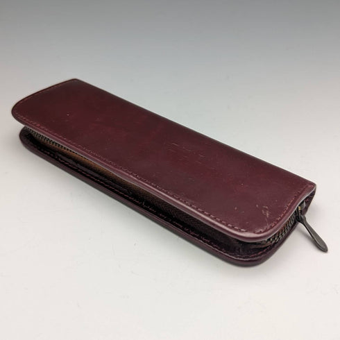 1959 年英國 Vintage Yard O 紅色純銀動力鉛筆帶皮筆盒